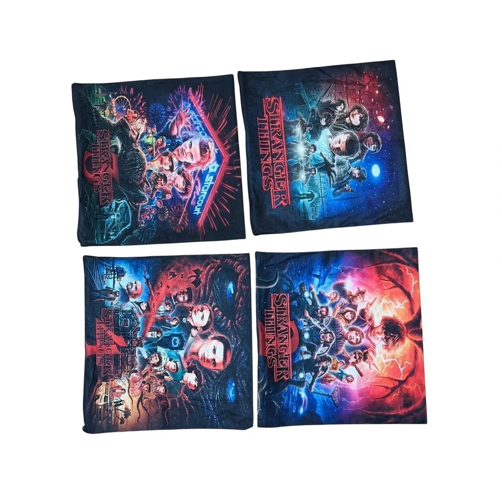 Stranger Things Fleece Pillow Covers Set 4 Seasons 1-4 Demogorgon 17